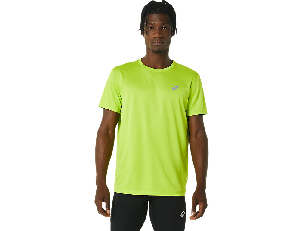 ASICS SILVER SS TOP, LIME ZEST, swatch