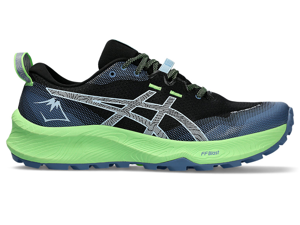 ASICS GEL-TRABUCO 12, BLACK/LIGHT BLUE, swatch