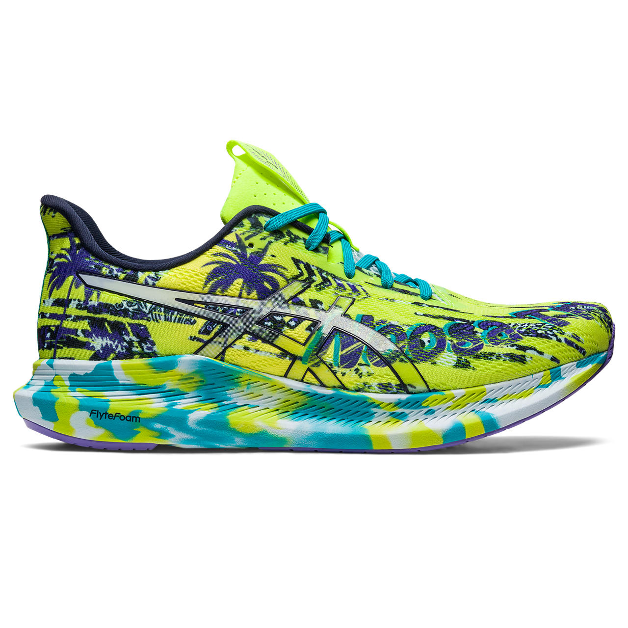 ASICS NOOSA TRI 14, LIME ZEST/SKY, swatch