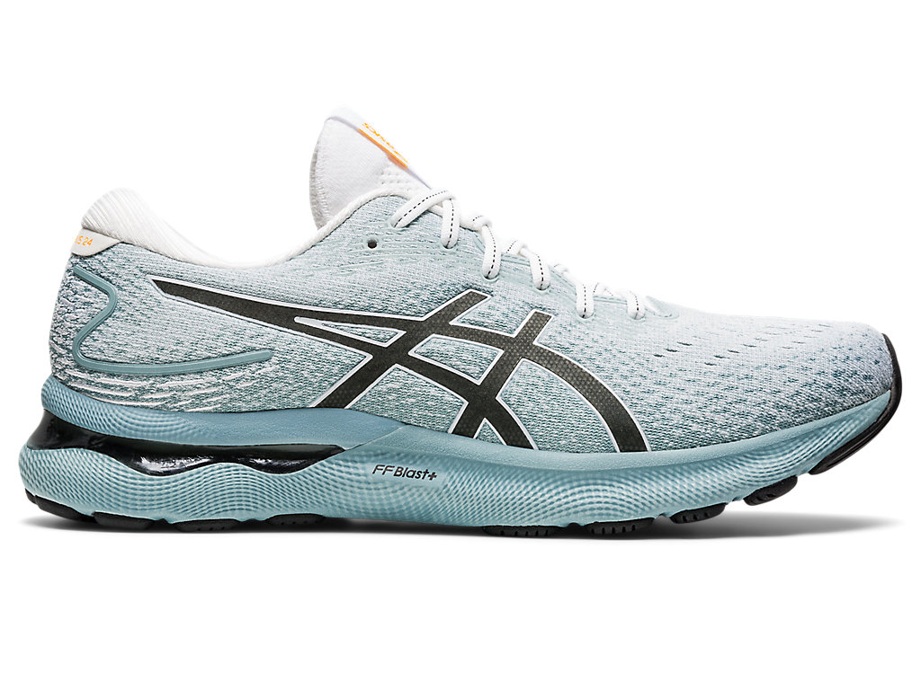 ASICS GEL-NIMBUS 24, LIGHT STEEL/WHITE, swatch