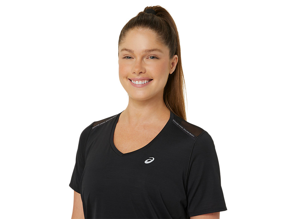 ASICS ROAD V-NECK SS TOP image number null