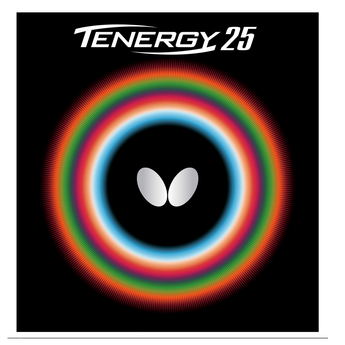 BUTTERFLY TABLE TENNIS RUBBER TENERGY 25, RED, 2.1