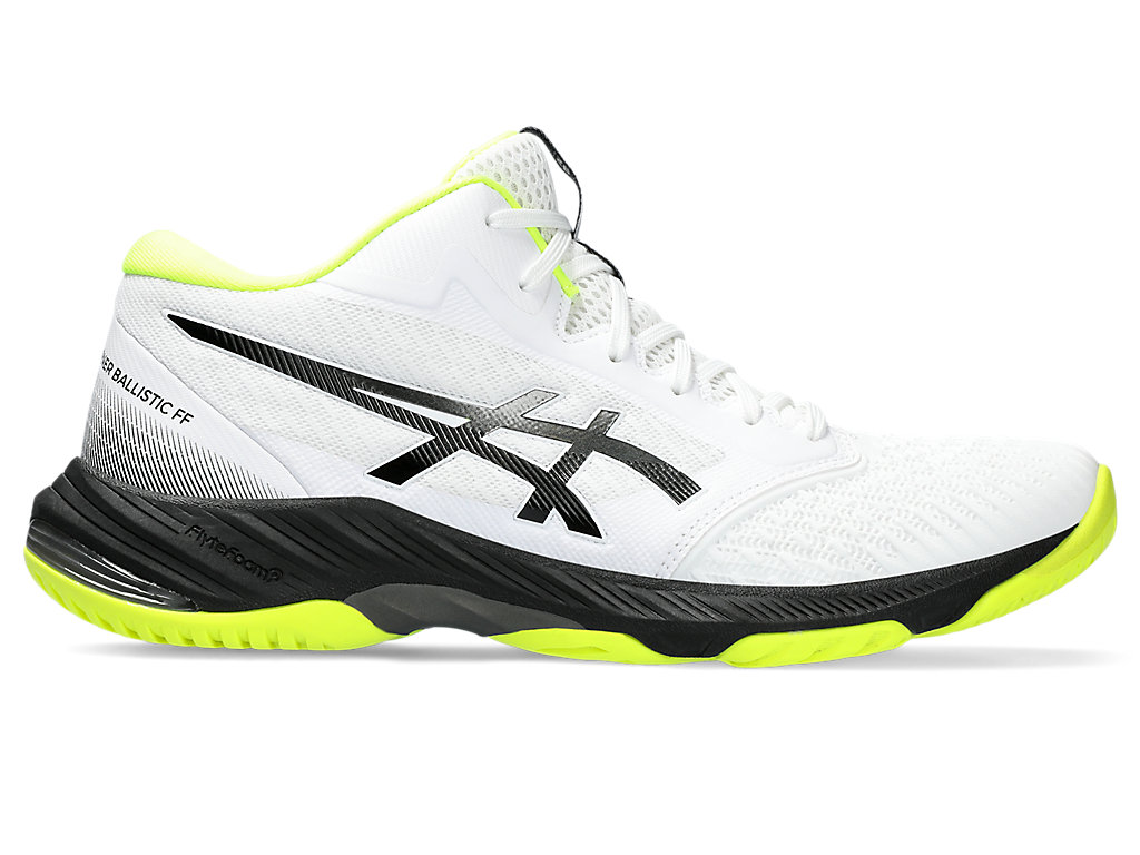 ASICS NETBURNER BALLISTIC FF MT 3, WHITE/GUNMETAL, swatch