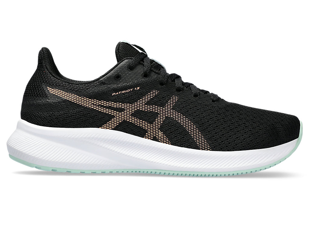 ASICS PATRIOT 13, BLACK/BRIGHT SUNSTONE, swatch