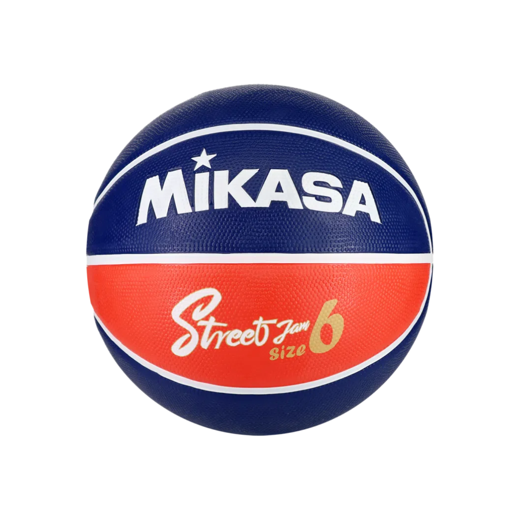 BB602B-NBRW Rubber Basketball Size 6 Navy Blue/Red