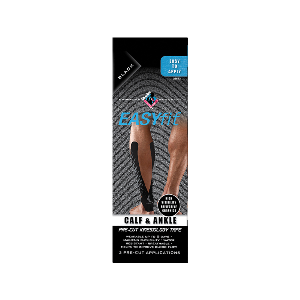 MUELLER® KINESIOLOGY TAPE® PRE-CUT EASY FIT CALF & ANKLE