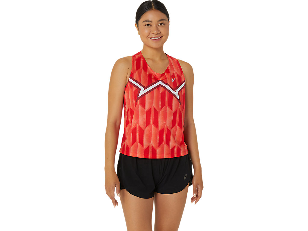 NATIONS RUN TANK, RED, swatch