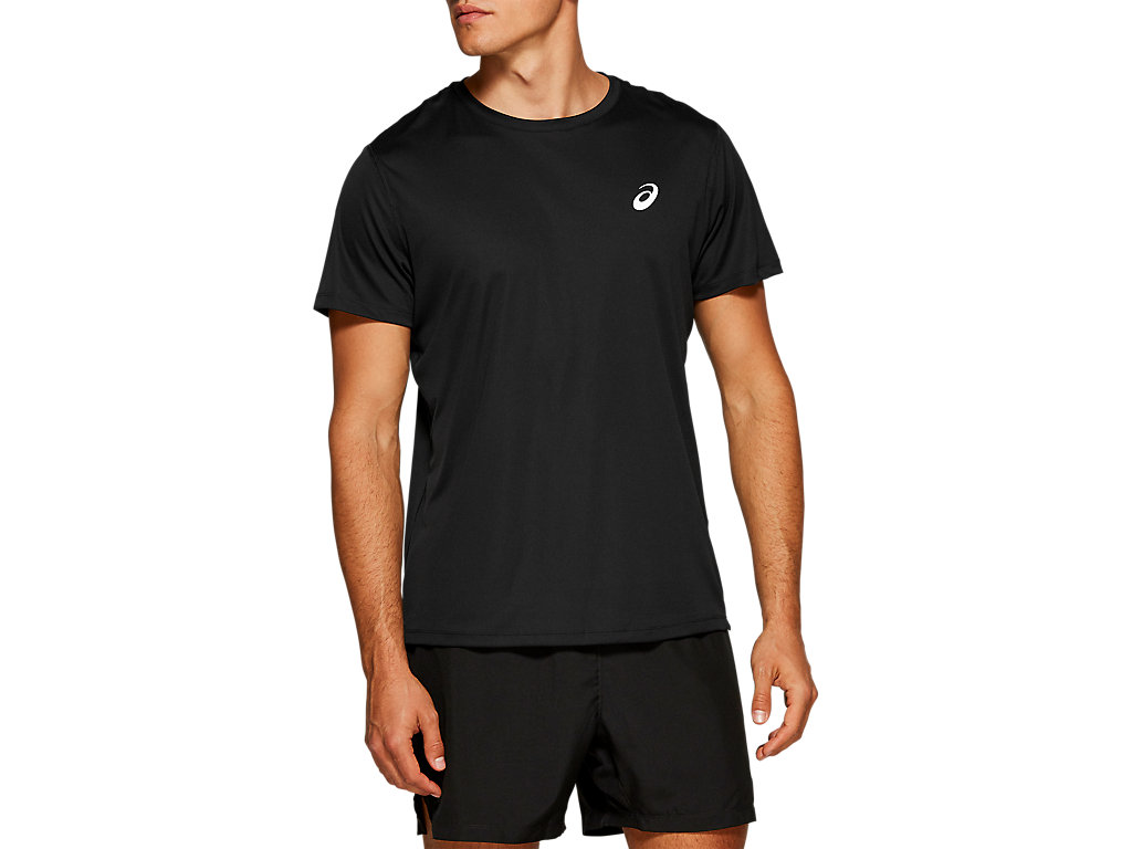ASICS SILVER SS TOP, PERFORMANCE BLACK, swatch