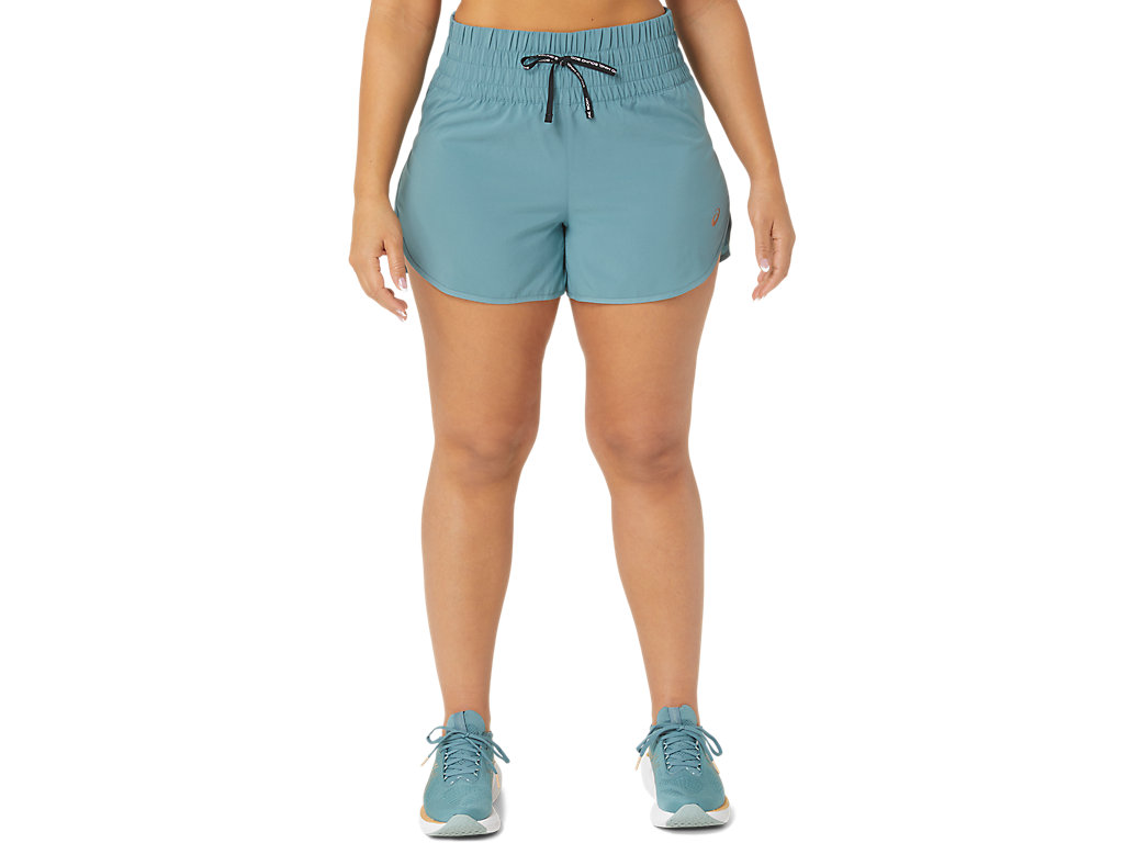 ASICS NAGINO 4IN RUN SHORT, FOGGY TEAL, swatch
