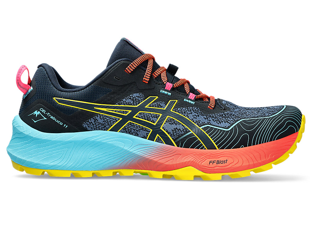 ASICS GEL-TRABUCO 11, FRENCH BLUE/VIBRANT YELLOW, swatch
