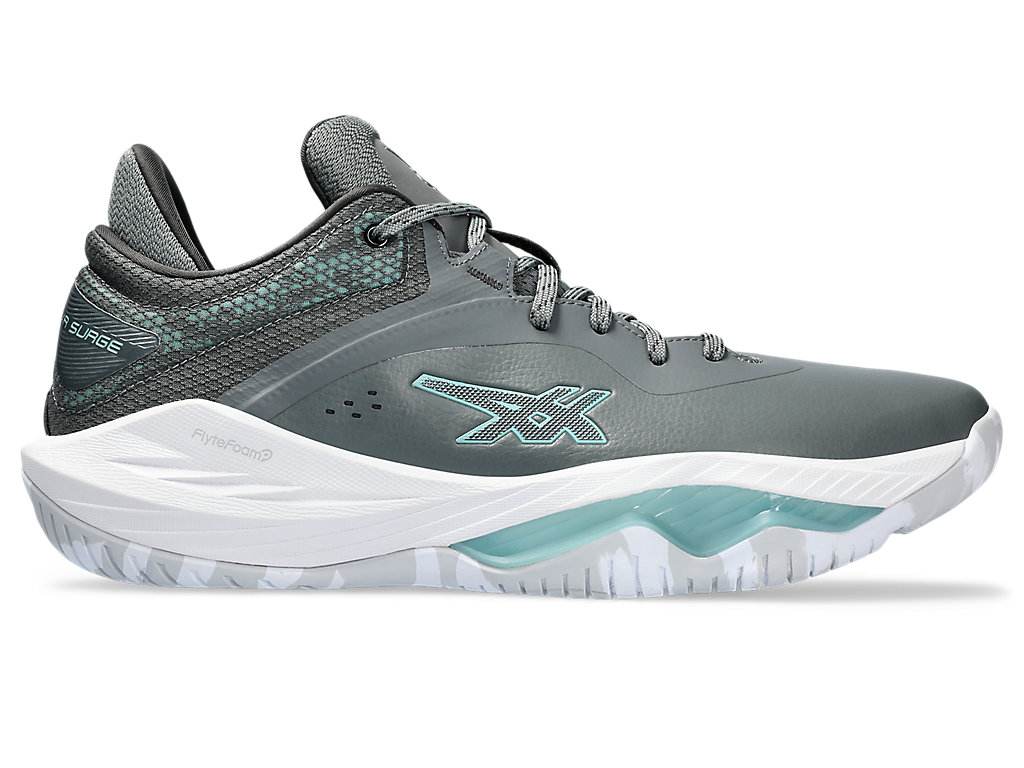 ASICS NOVA SURGE LOW, STEEL GREY/TEAL TINT, swatch