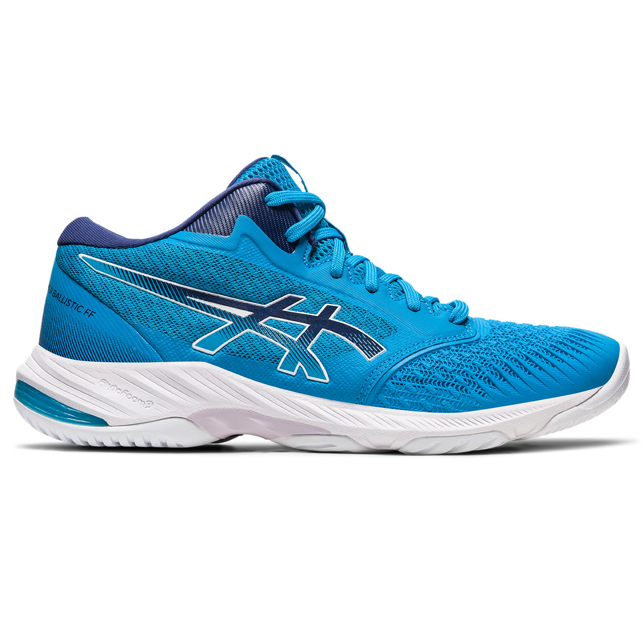 ASICS NETBURNER BALLISTIC FF MT 3, ISLAND BLUE/INDIGO BLUE, swatch