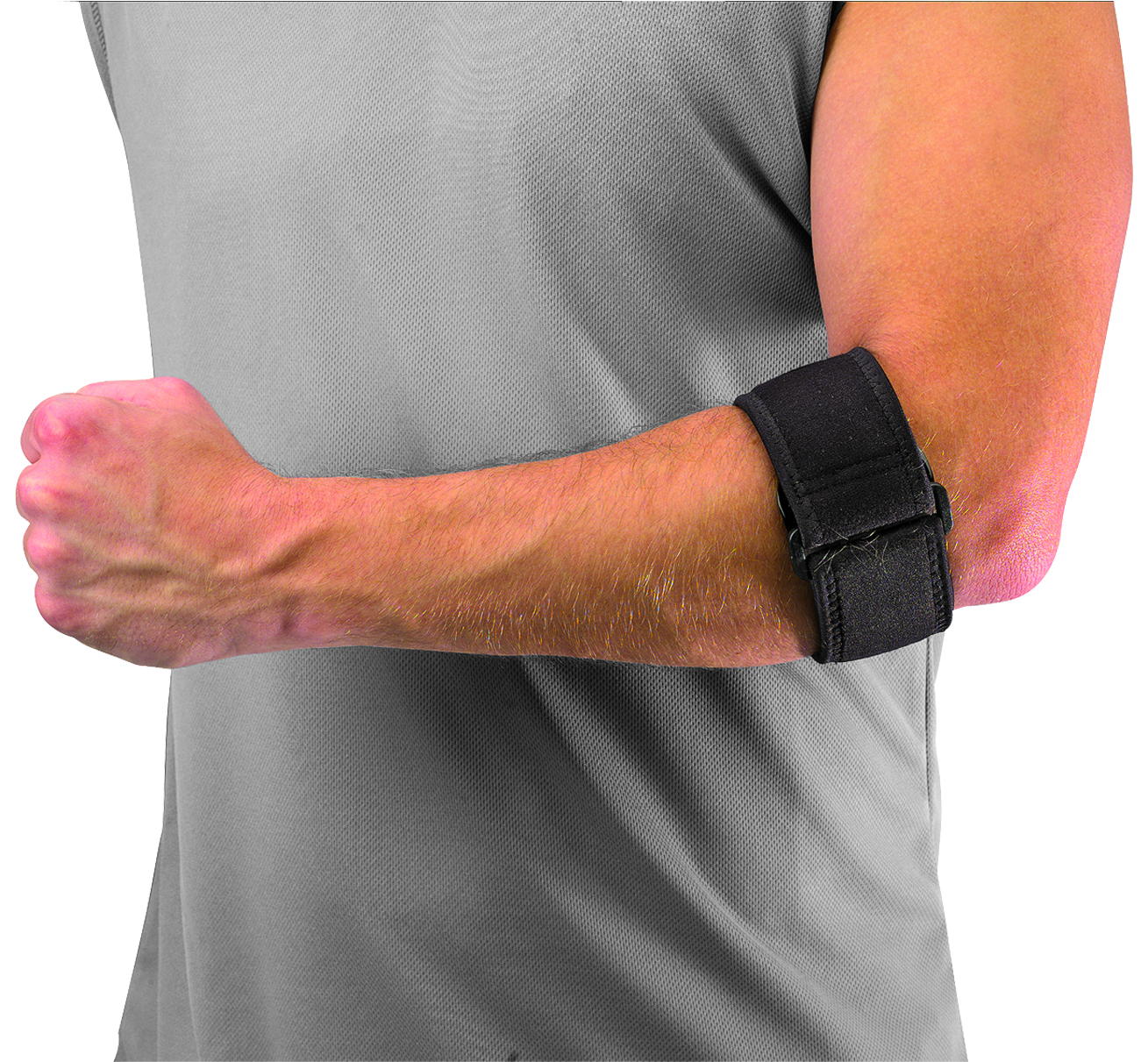 MUELLER&reg; TENNIS ELBOW WITH GEL PAD BLACK, , large image number null