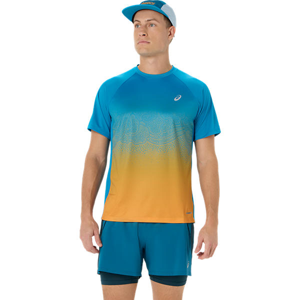ROAD FADE SS TOP, AEGEAN BLUE/YAMABUKI, swatch
