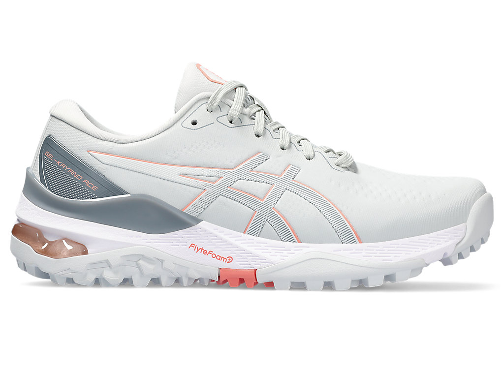 ASICS GEL-KAYANO ACE 2, GLACIER GREY/GUAVA, swatch