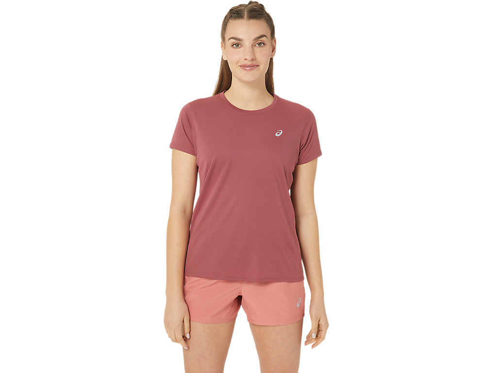 ASICS SILVER SS TOP, BRISKET RED, swatch