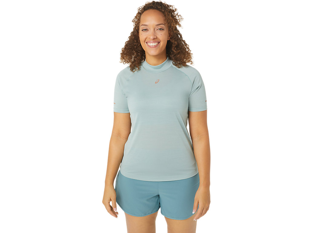 ASICS NAGINO RUN SS TOP, OCEAN HAZE, swatch