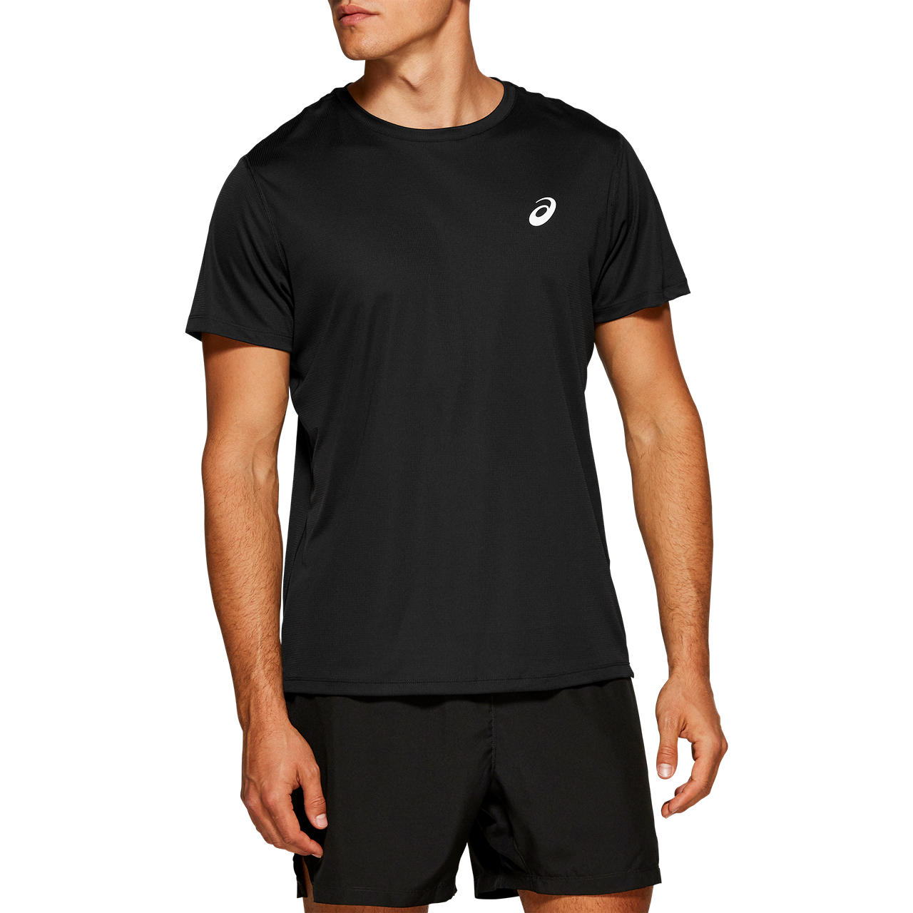 ASICS SILVER SS TOP, PERFORMANCE BLACK, swatch