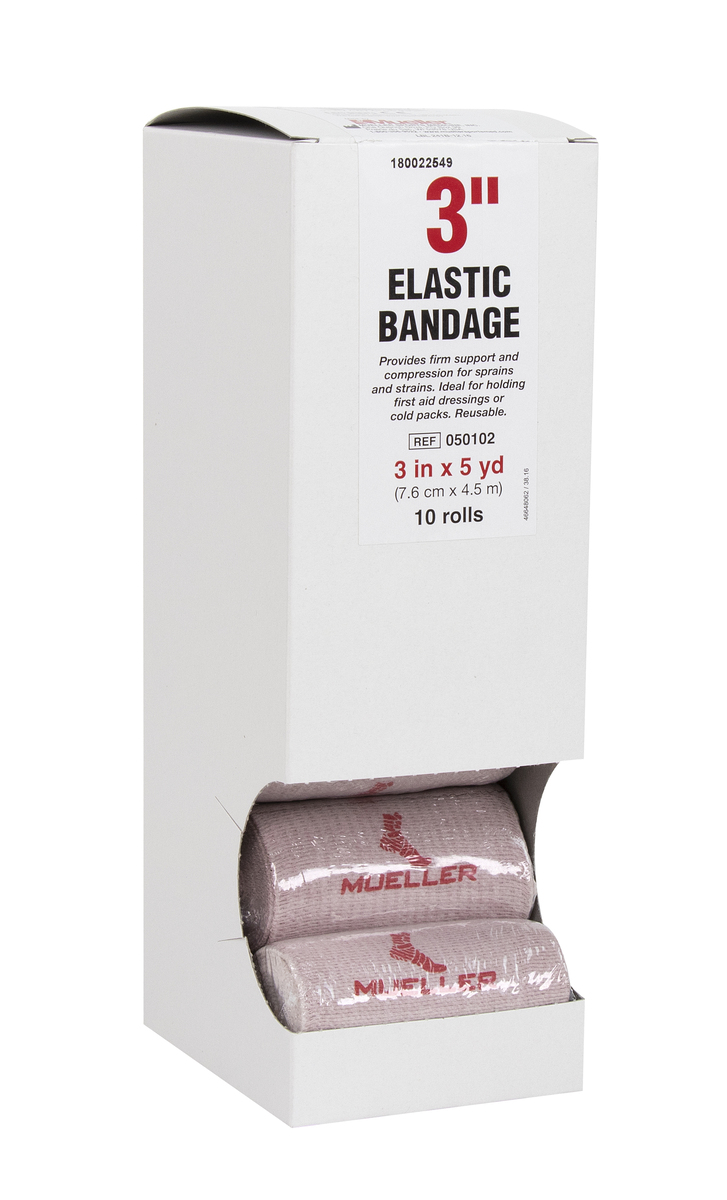 MUELLER® ELASTIC BANDAGES 3"X5 YD ROLLS BEIGE