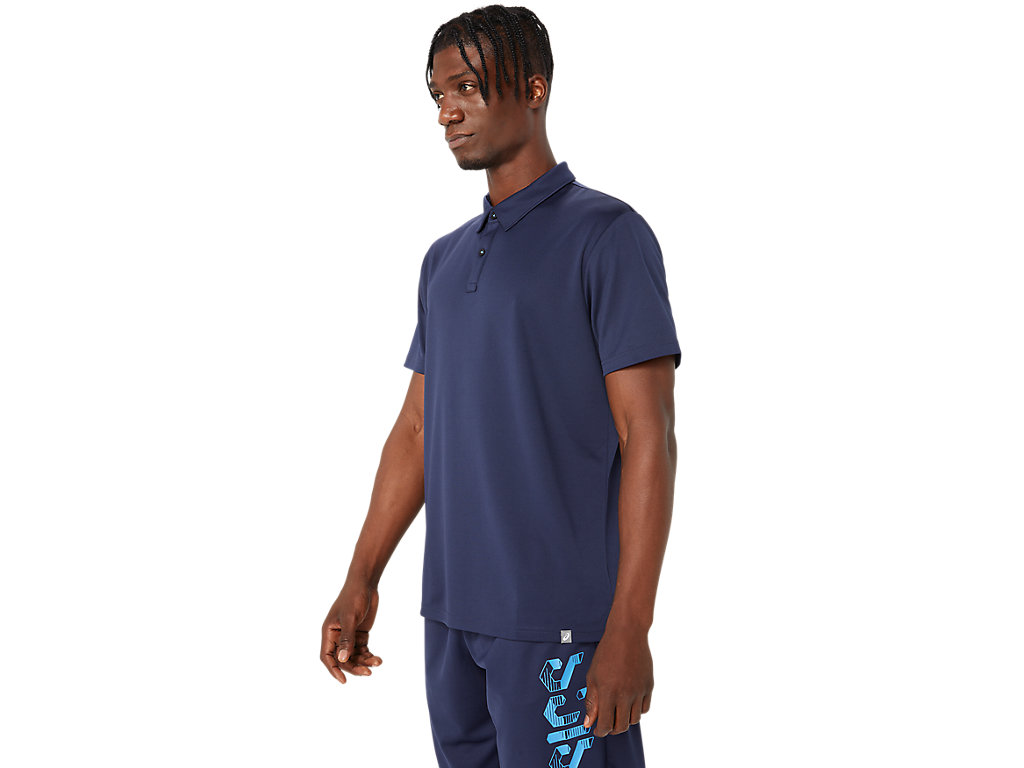 ASICS ASICS HEX GRAPHIC DRY POLO SHIRTS image number null