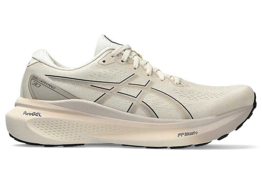 ASICS GEL-KAYANO 30, OATMEAL/BLACK, swatch
