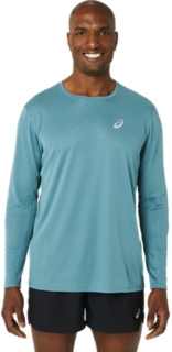 ASICS SILVER LS TOP, FOGGY TEAL, swatch