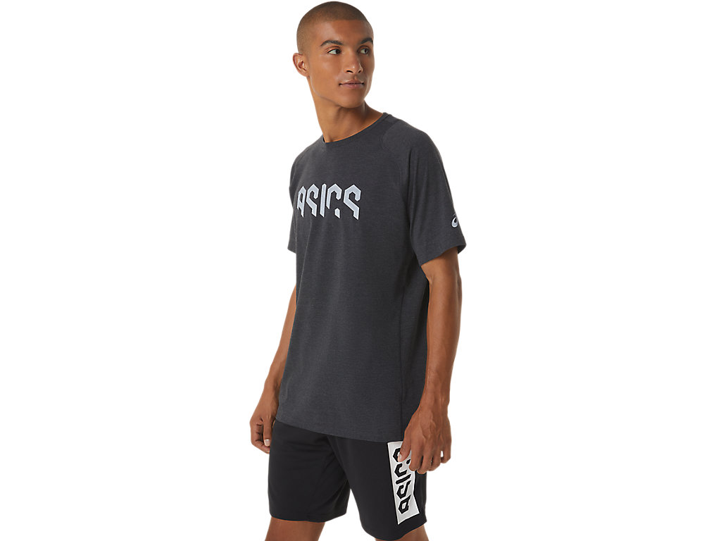 ASICS HEX GRAPHIC COTTON BLEND SS TEE image number null