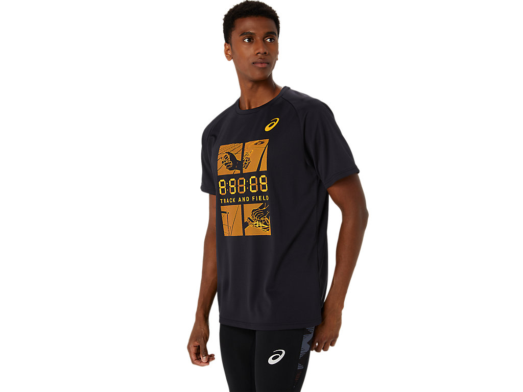 ASICS MEN TRACK PRACTICE GRAPHIC TEE image number null