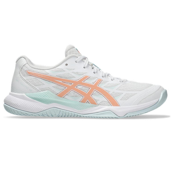 ASICS GEL-TACTIC 12, WHITE/BRIGHT SUNSTONE, swatch