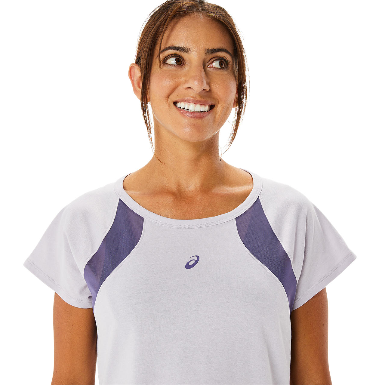 ASICS WOMEN MESH PANEL TRAINING SS TOP image number null