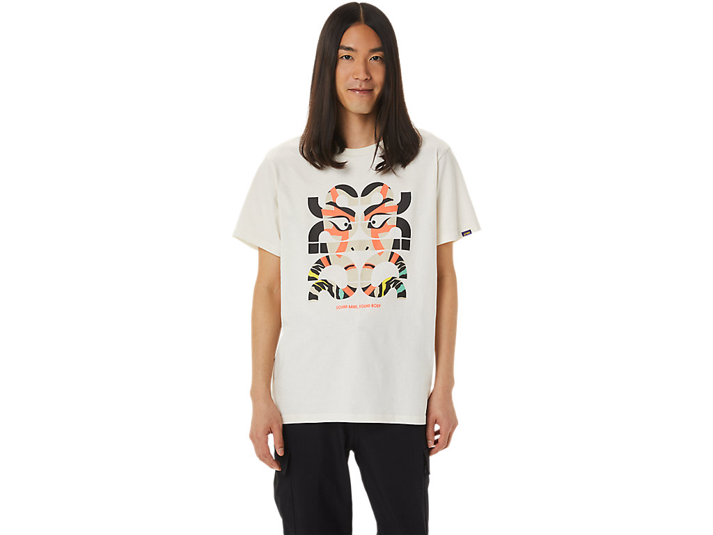 ASICS JPN GRAPHIC SS TOP 1, CREAM, swatch
