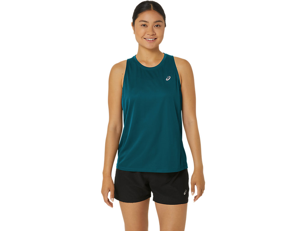 ASICS SILVER TANK, RICH TEAL, swatch