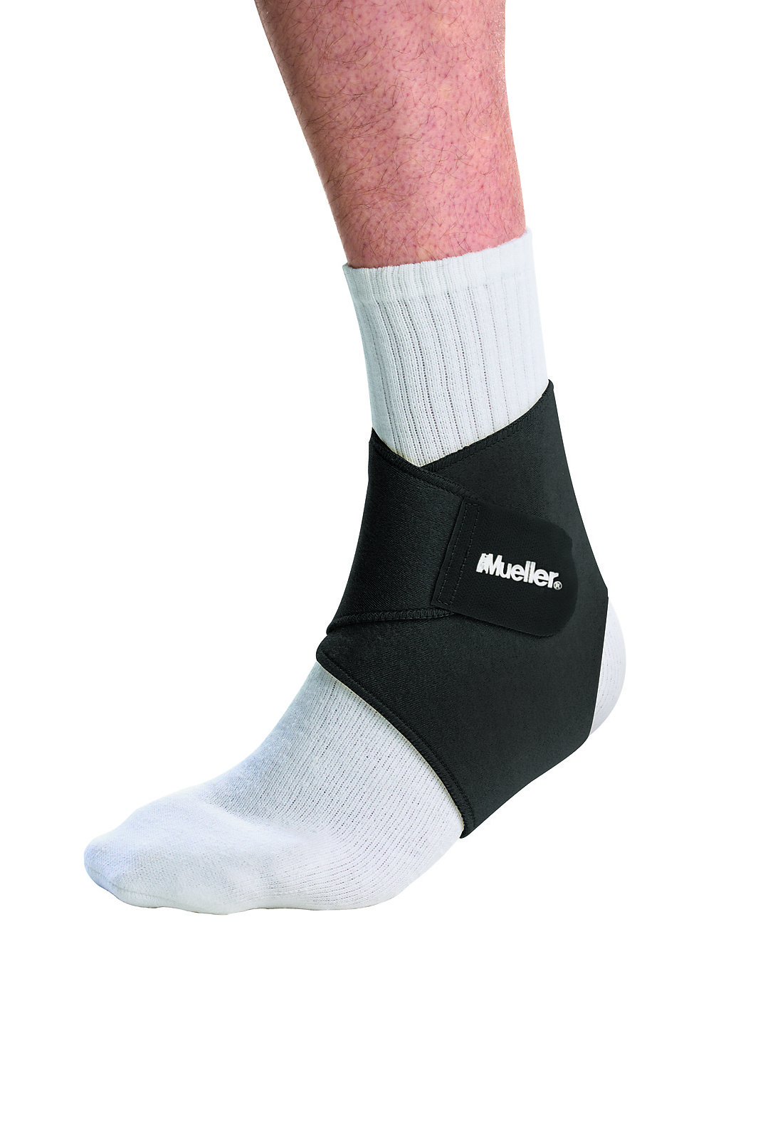 MUELLER&reg; WRAPAROUND ANKLE SUPPORT BLACK, , large image number null