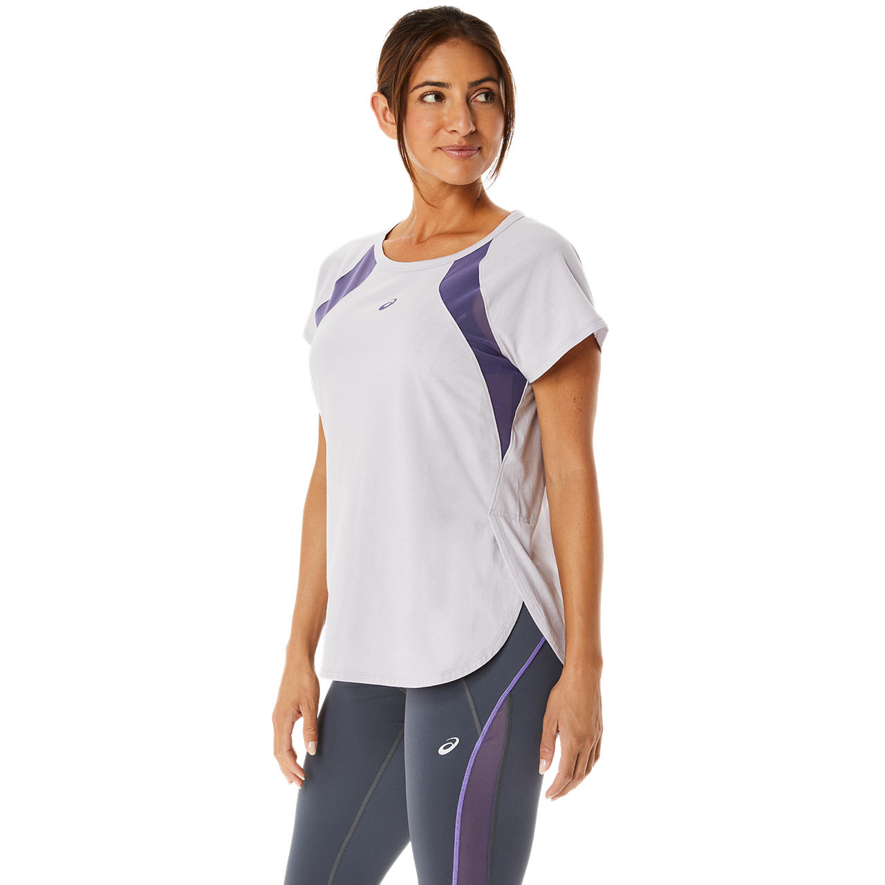 ASICS WOMEN MESH PANEL TRAINING SS TOP image number null