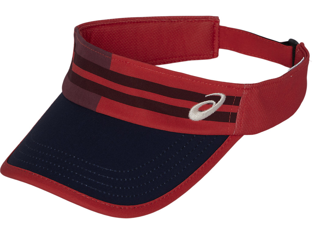 ASICS GRAPHIC VISOR, RED SNAPPER, swatch