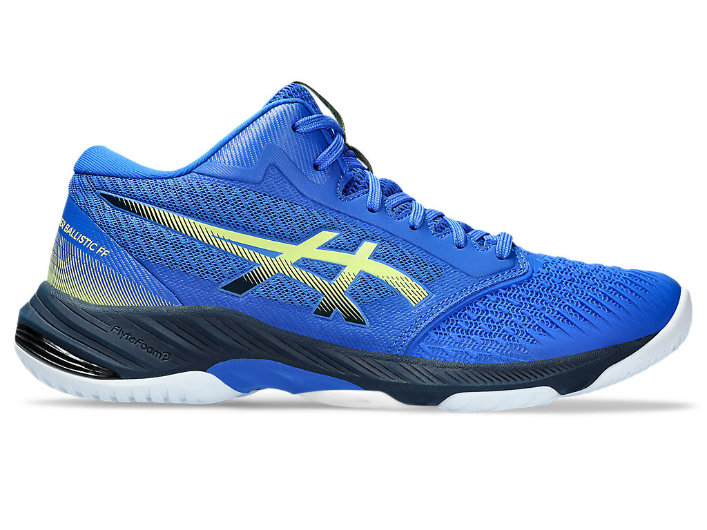 ASICS NETBURNER BALLISTIC FF MT 3, ILLUSION BLUE/GLOW YELLOW, swatch