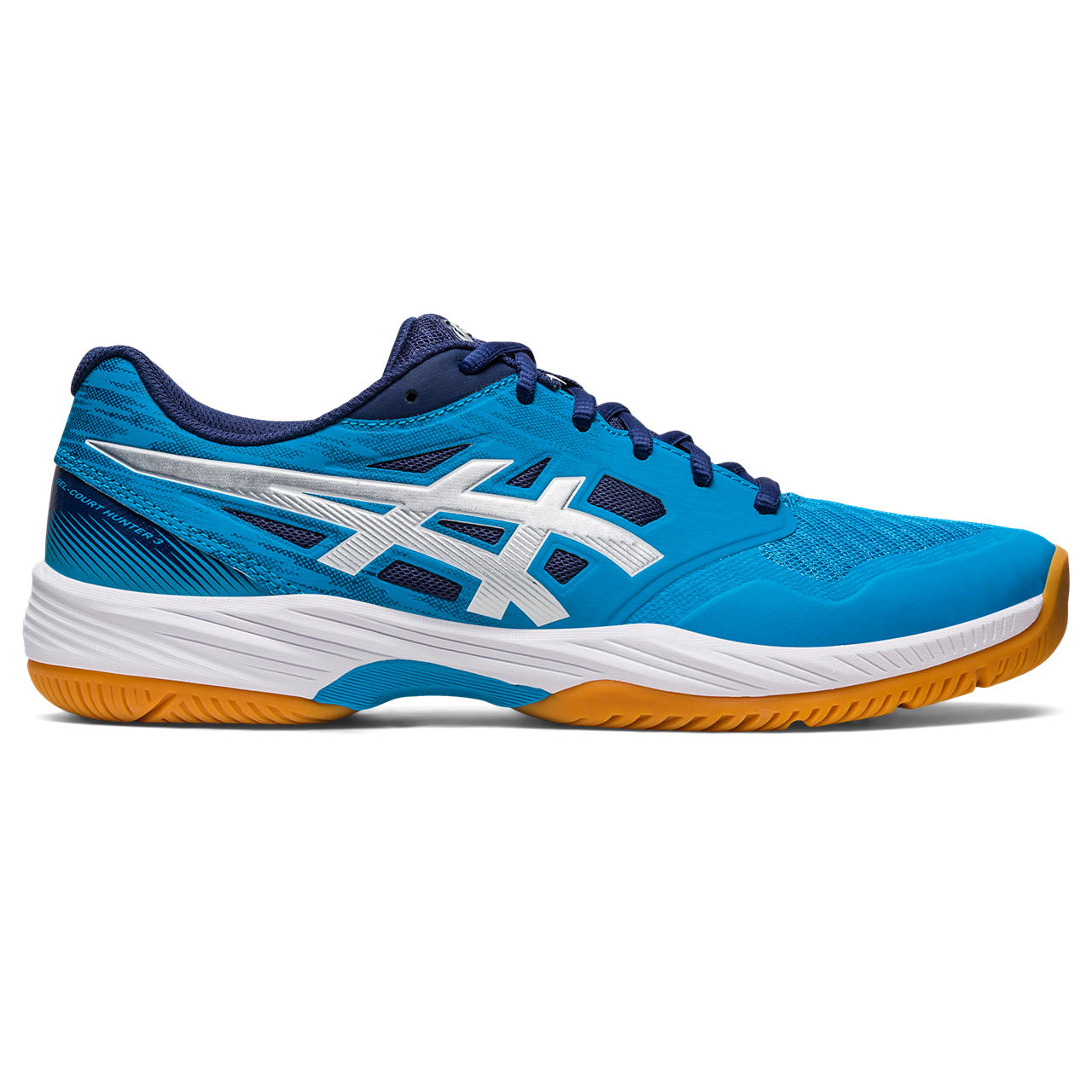 ASICS GEL-COURT HUNTER 3, ISLAND BLUE/PURE SILVER, swatch