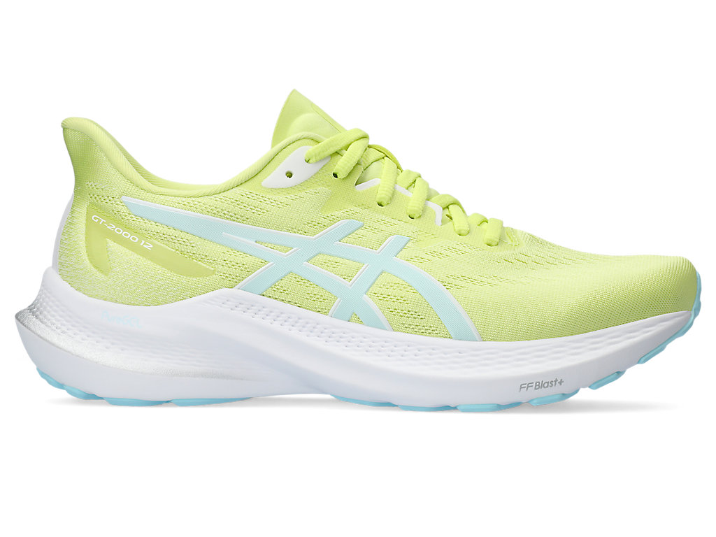 ASICS GT-2000 12, GLOW YELLOW/AQUAMARINE, swatch