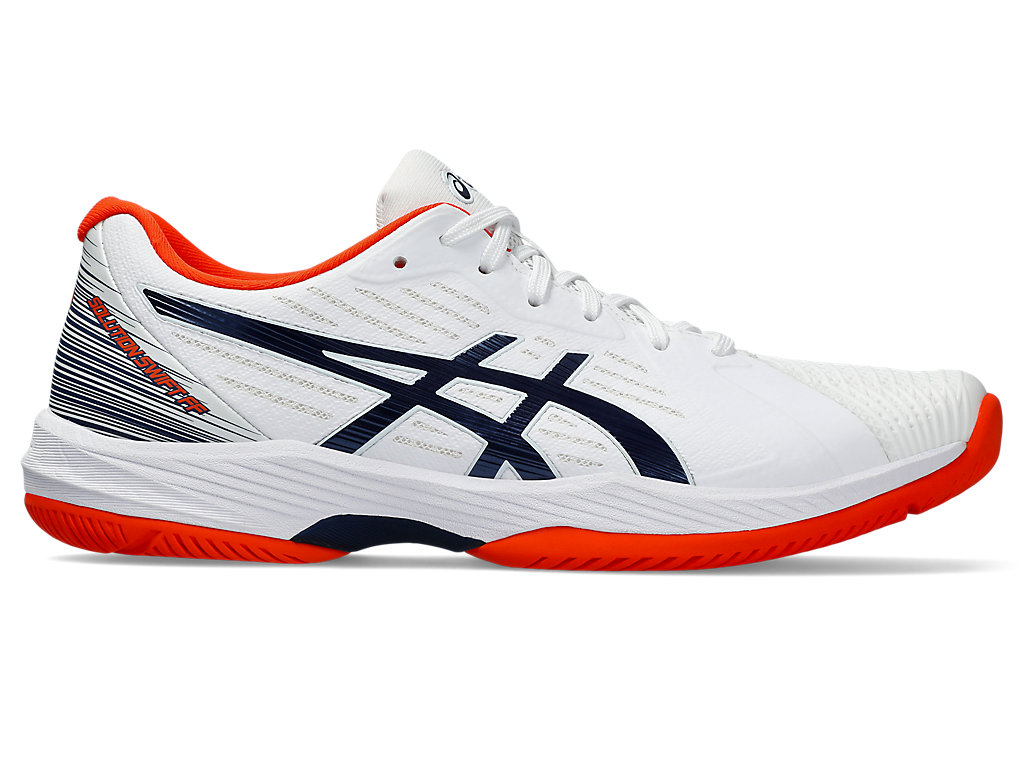 ASICS SOLUTION SWIFT FF, WHITE/BLUE EXPANSE, swatch