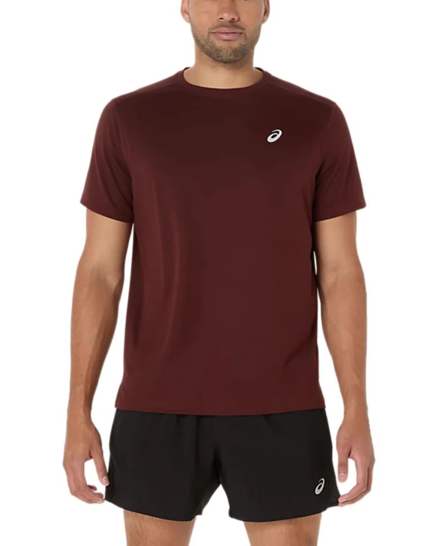 ASICS SILVER SS TOP, ANTIQUE RED, swatch