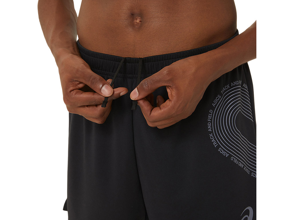 ASICS MEN TRACK GRAPHIC 4IN KNIT SHOR image number null