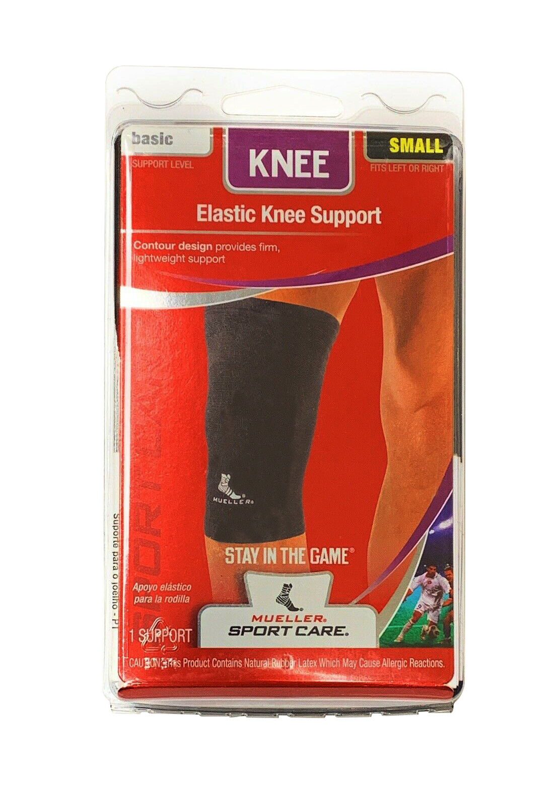 MUELLER® ELASTIC KNEE SUPPORT BLACK LG, , large image number null