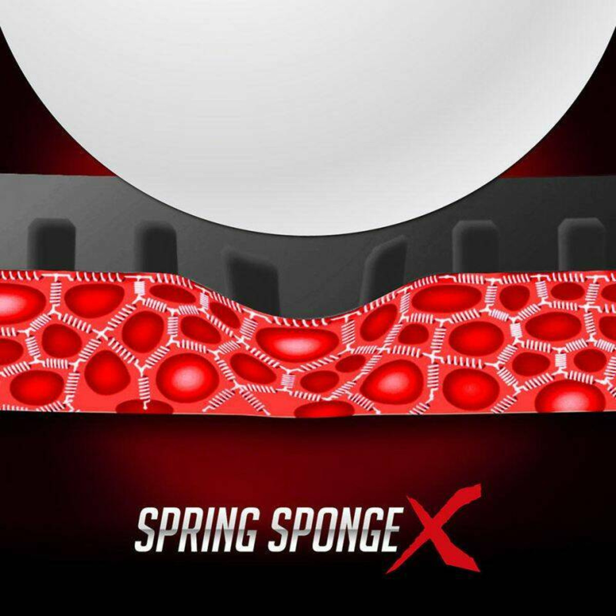 BUTTERFLY TABLE TENNIS RUBBER DIGNICS 64, RED, 2.1, , large image number null