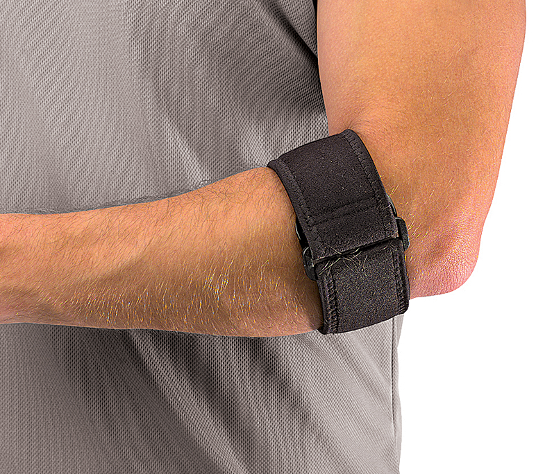 MUELLER&reg; TENNIS ELBOW WITH GEL PAD BLACK