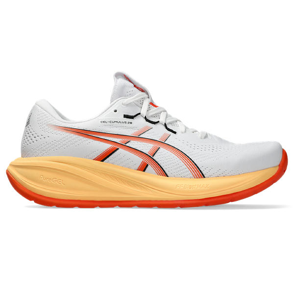 GEL-CUMULUS 28, WHITE/ENERGY ORANGE, swatch