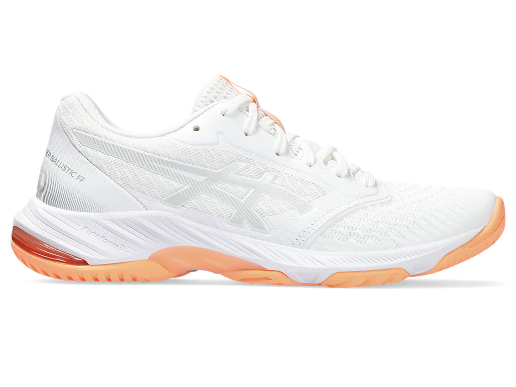 ASICS NETBURNER BALLISTIC FF 3, WHITE/GLACIER GREY, swatch