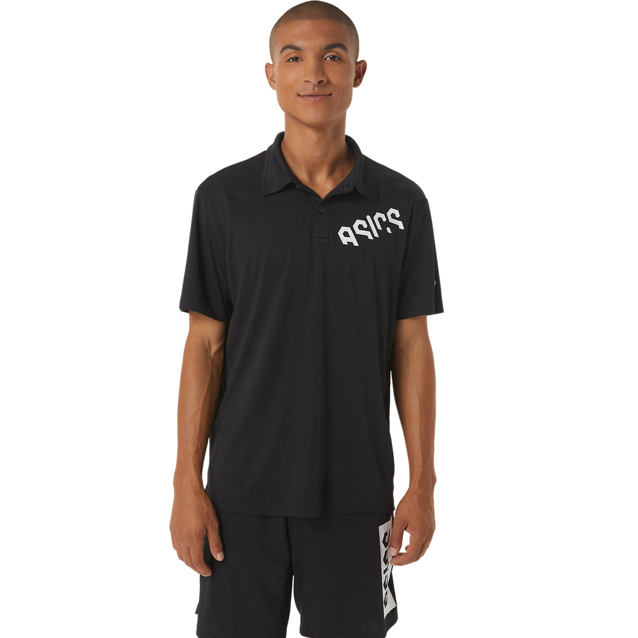 ASICS HEX GRAPHIC DRY POLO SHIRT, PERFORMANCE BLACK, swatch