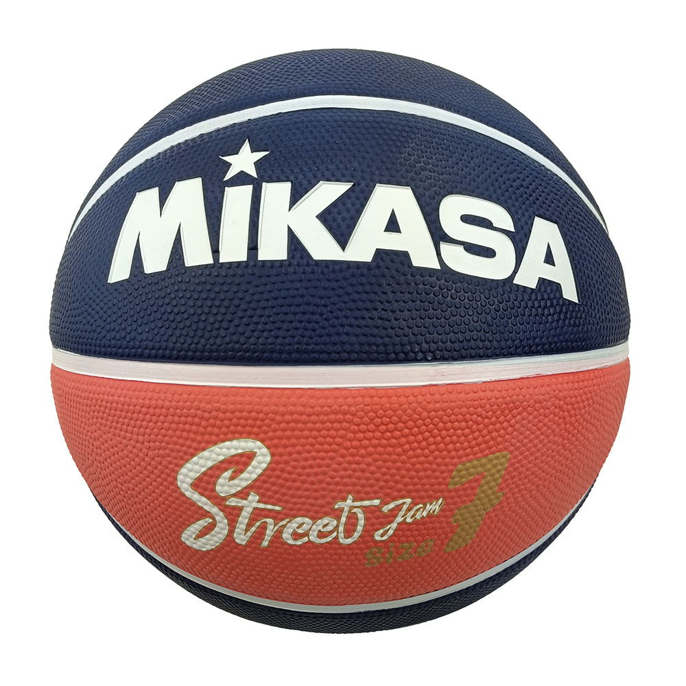 MIKASA BB702B-NBRW (NAVY BLUE/RED) RUBBER BASKETBALL SIZE 7
