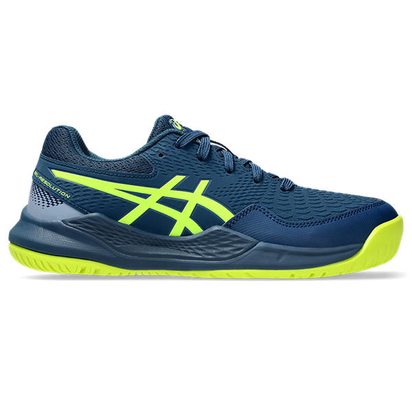 ASICS GEL-RESOLUTION 9 GS, MAKO BLUE/SAFETY YELLOW, swatch