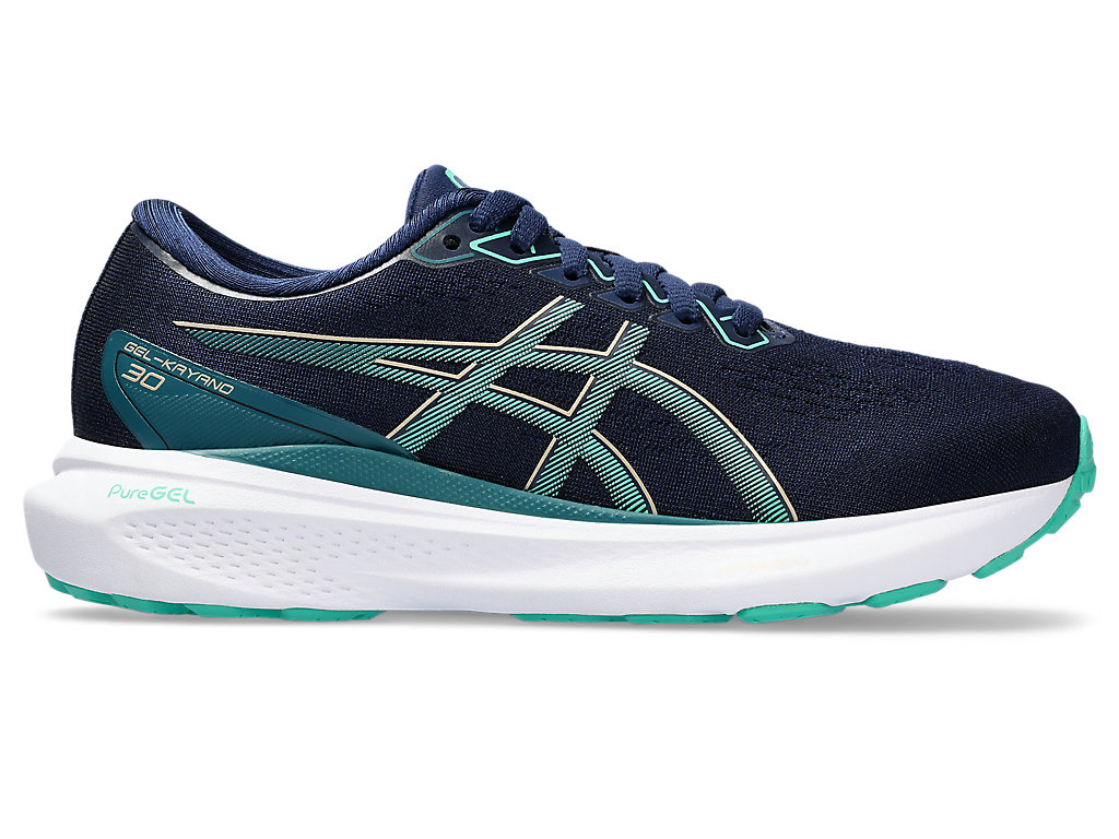 ASICS GEL-KAYANO 30 GS, BLUE EXPANSE/CHAMPAGNE, swatch